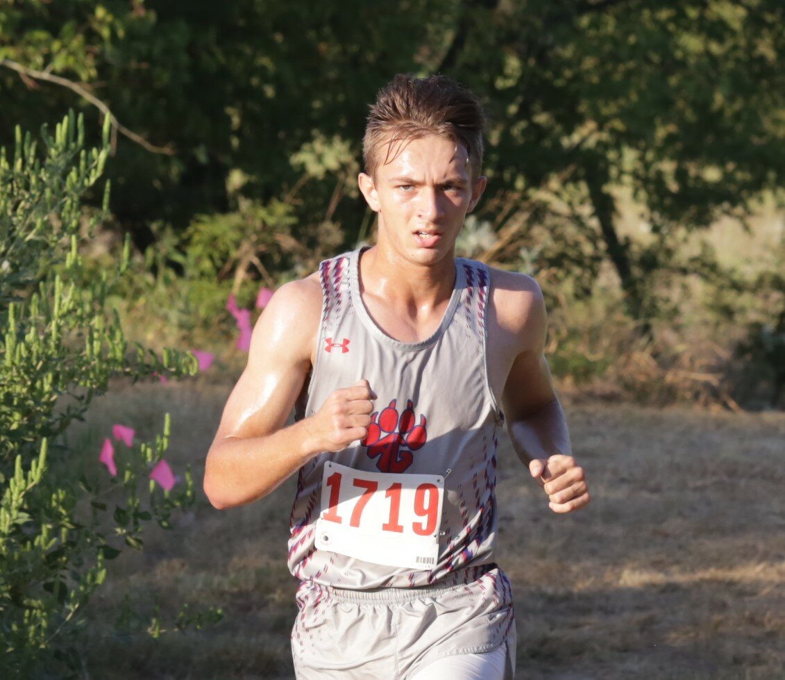 Brandt Peterson finished 7th overall at the Lynch Memorial Cross Country meet at Lone Oak last Saturday.